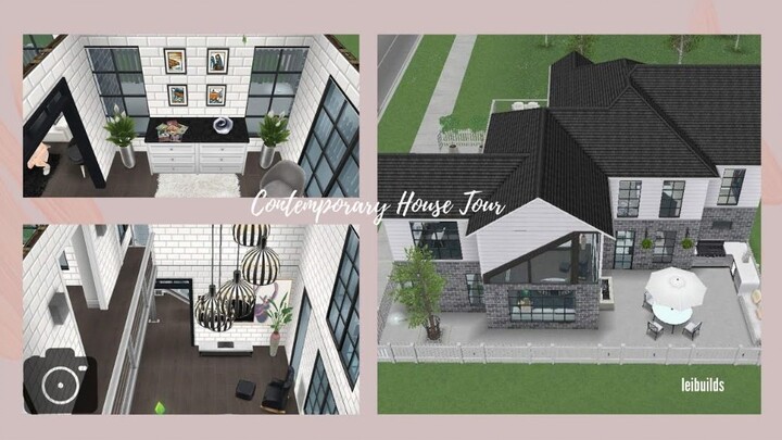 Contemporary House Tour|The Sims Freeplay