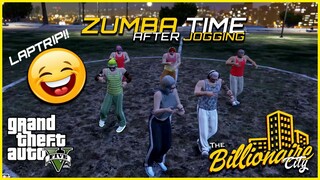 ZUMBA after JOGGING with them! (LAPTRIP MEN!!! HAHA) | Billionaire City RP | GTA 5 Roleplay