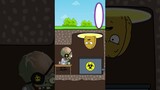 Zombie outwitted Dr. Zomboss! (PVZ Animation 🤣) #shorts #funny