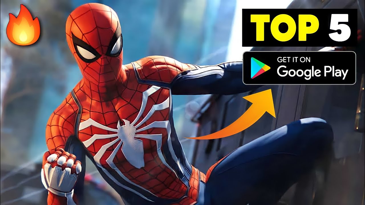 Top 5 Spider Man Games For Android 2022  High Graphics Spiderman Games  (Online/Offline) 