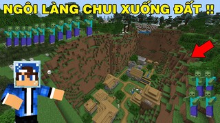 Mình Đã Thử Thách Sinh Tồn | Khám Phá Ngôi Làng Chui Dưới Đất Chống Zombie | TRONG MINECRAFT PE !!