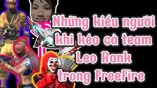 Những kiểu người khi kéo cả team Leo Rank trong FreeFire | Chú Xám #shorts