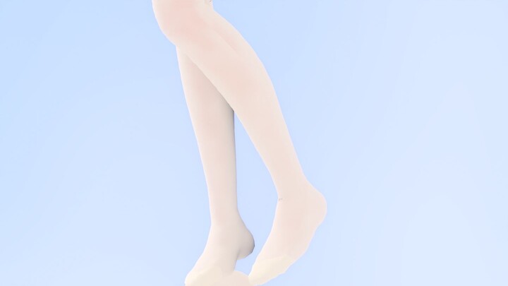 [4K vertical screen/Kamizato/MMD] White silk and bare feet can be jade