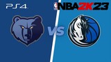 Dallas Mavericks VS  Memphis Grizzlies - NBA 2K23 - PS4 Gameplay