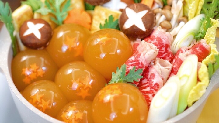 Come in and make a wish! This is the Dragon Ball hot pot that can summon a dragon