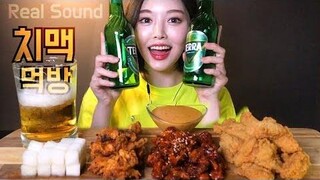 SUB) ASMR Fried Chicken Feet beer Mukbang タクパルてんぷら chân gà