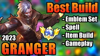 GRANGER BEST BUILD 2023 | TOP 1 GLOBAL GRANGER BUILD | GRANGER - MOBILE LEGENDS | MLBB