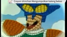 crayon shinchan mengumpulkan kaleng bekas