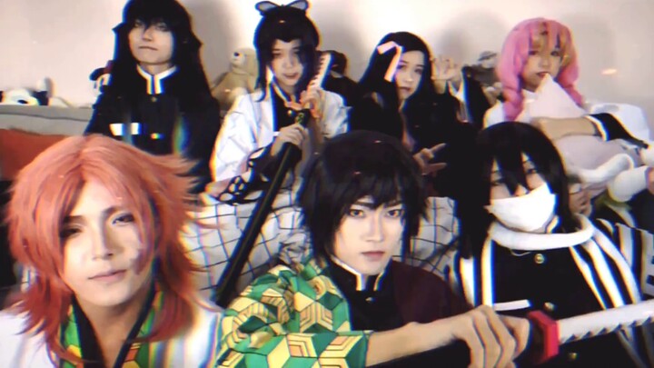 [Demon Slayer COS] Transformation video with everyone! (The original po is water column)