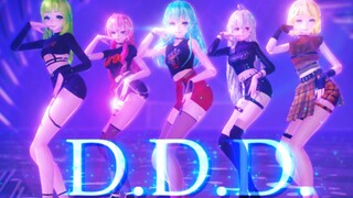 [MMD] Luka, Miku, Rin, Len, dan Haku Menari D.D.D