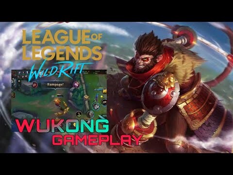 Wukong Gameplay (The Monkey king) LoL wildrift