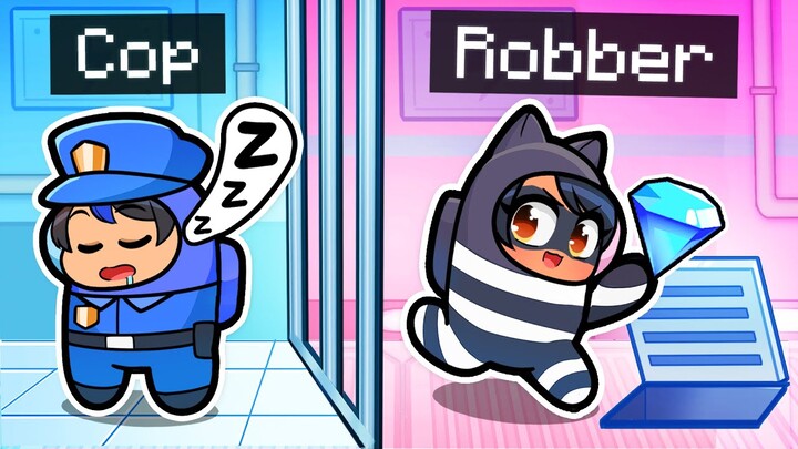 Playing As COPS n' ROBBERS In Among Us!