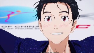 Yuri!!! on Ice, the male protagonist successfully loses weight and looks good!