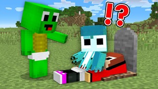 Baby JJ Pranked Baby Mikey as a Ghost! in Minecraft Challenge (Maizen Mazien Mizen)