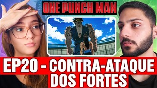 PROFª DE GEOGRAFIA REAGE 😭 | One Punch Man Dublado (EPISÓDIO 20 T02) | REACT OPM