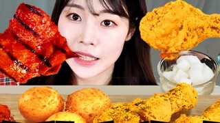 【SULGI】ไก่ทอดชีสแฮนด์เมด｜ขาไก่รสเผ็ด｜บะหมี่ไก่งวงชีส