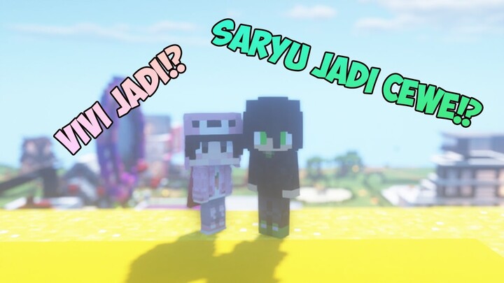 SARYU PRANK @evie ch BERUBAH JADI LELAKI ODO KENTANG!! - UNYU SERIES - MINECRAFT TAPI UNYU LAST EPSD