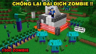 Mình Đã Chống Lại Đại Dịch Zombie | Bằng Cách Trồng Cây Đánh Zombie | TRONG MINECRAFT PE..!!