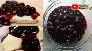 บลูเบอร์รีชีสพาย Blueberry cheese pie พร้อมสููตรซอสบลูเบอร์รีโฮมเมด สูตรอร่อย