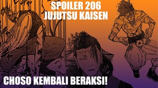 Spoiler Chapter 206 JJK - Tangan Yuki Dibuat Buntung - Choso Muncul Kembali Untuk Membantu Yuki!