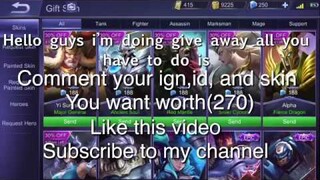 MOBILE LEGENDS GIVEAWAY