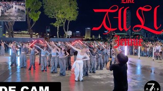 【Z轴舞团】路人视角看全员强者Like Jennie25人版一镜到底翻跳路演