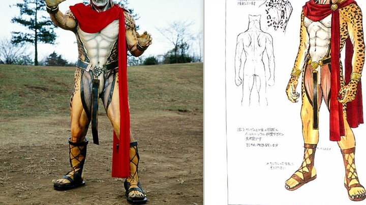 So sánh bao da quái vật Kamen Rider và bản vẽ thiết kế (bài viết agito)