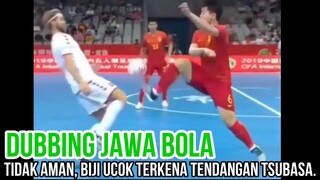 BIJI UCOK TERKENA TENDANGAN TSUBASA | DUBBING JAWA BOLA