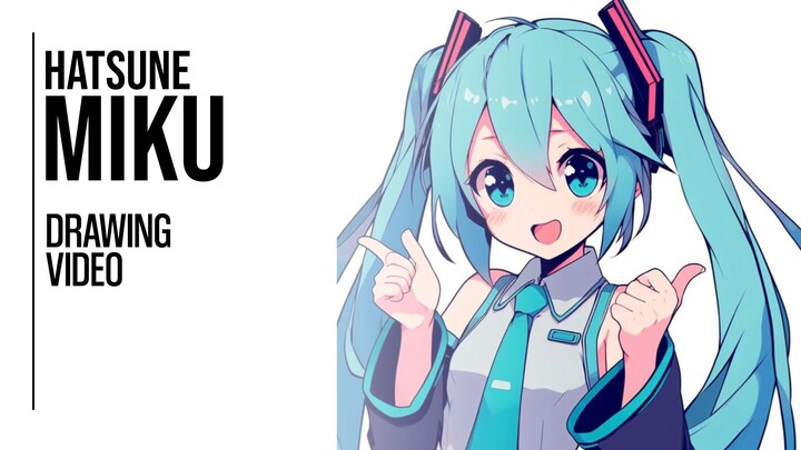 Drawing Karakter Penyuka Daun Bawang, Hatsune Miku😋🥬