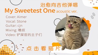 吉他弹唱 my sweetest one | 进来听歌吸猫吸兔吸狗狗啦 | cover: Aimer