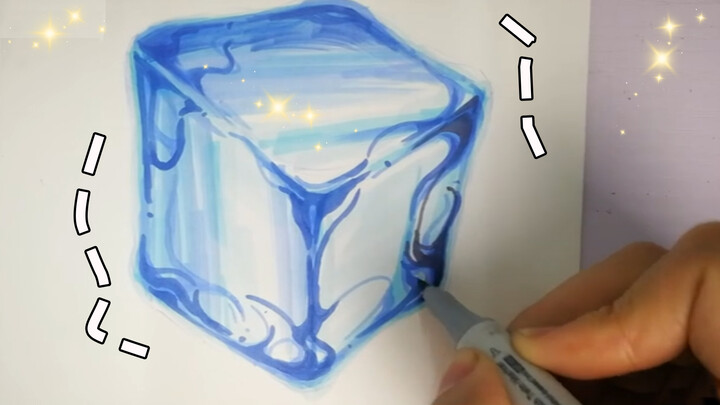 [Menggambar]Bagaimana menggambar es menggunakan spidol