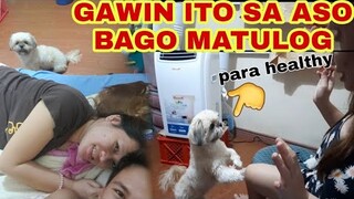 MY SHIHTZU NIGHT ROUTINE | BAGO MATULOG GAWIN ITO SA ASO