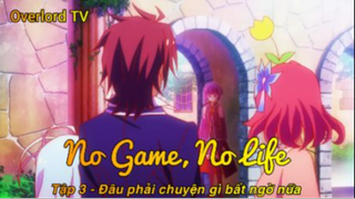 No game,No life Tập 3 - Đâu phải chuyện gì bất ngờ nữa