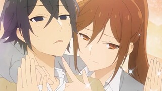 Hori and Miyamura play super realistic house games with their younger brother. Hori loses his mind