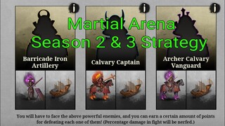 ผู้พิชิตผู้ยิ่งใหญ่ 2 โชกุน Martial Arena ซีซั่น 2 & 3 กลยุทธ์