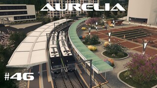 Curved Light Rail Stop - Cities: Skylines - Aurelia #46