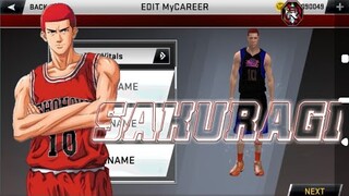 HANAMICHI SAKURAGI CREATION IN NBA2K20 ANDROID VERSION 98