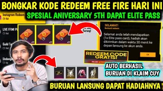 KODE REDEEM FREE FIRE TERBARU 8 AGUSTUS 2022 HARI INI