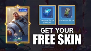 GET YOUR FREE SKIN USING CHRISTMAS TICKETS!