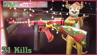 TDM: Thompson Only + 🦌 Rudolph Skin 🔥 Gameplay - Pubg Mobile (A 1K views Video)