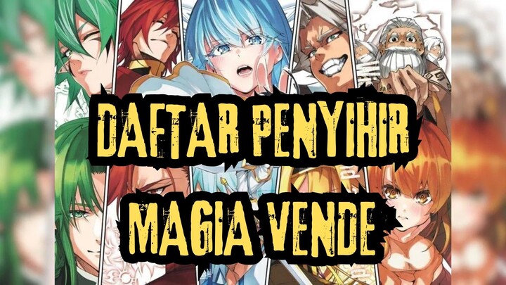 INILAH DAFTAR PENYIHIR MAGIA VENDE