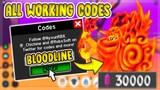 ALL WORKING CODES 2020 *BLOODLINE UPDATE* l ANIME FIGHTING SIMULATOR