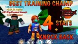 *NEW* Champion PEBBLE LEE +4 TRAINING STATS the KNOCK BACK KING IN AFS