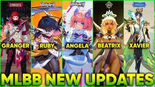 RUBY ASPIRANTS, GRANGER EXORCISTS, XAVIER SPECIAL, BEATRIX M4, BRUNO NEYMAR JR - MLBB NEW SKINS