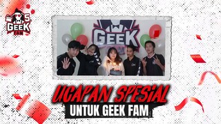 HAPPY BIRTHDAY GEEK FAM YANG KE-5