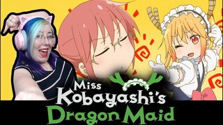 CUTE MAIDS?!?! YES!! - Miss Kobayashi's Dragon Maid S1 E1 REACTION - Zamber Reacts