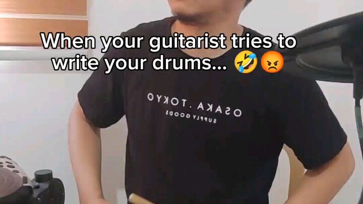 When your guitarist writes your drums parts 🤣