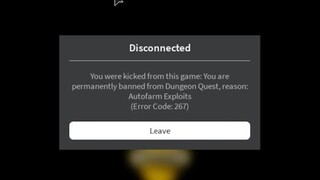 *I Got Banned in Dungeon Quest* // GoodBye DQ Fam!