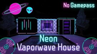 Roblox Bloxburg: Neon Vaporwave House Speed build + Tour | January, 23, 2021 | Minami Oroi