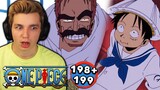 LUFFY CONFRONTS THE COMMANDER | One Piece Episode 198 + 199